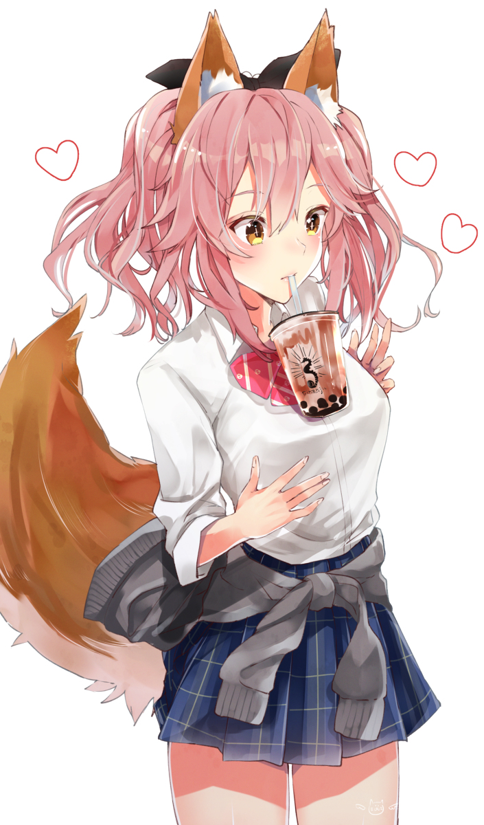 This is a pixiv picture whose title is タピオカチャレンジ.