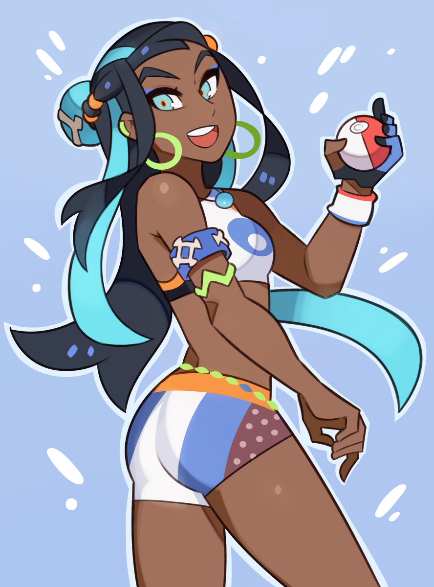 This is a pixiv picture whose title is Pokemon Nessa.