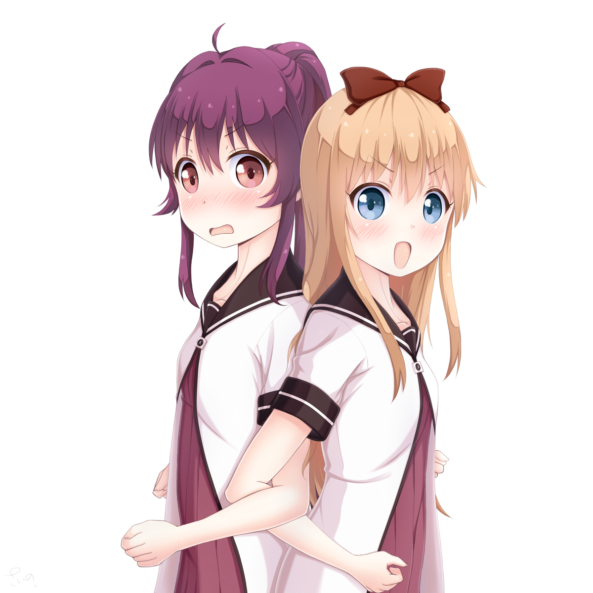 This is a pixiv picture whose title is 京子ちゃんと綾乃ちゃん。.