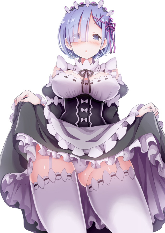 This is a pixiv picture whose title is たくし上げレムりん.