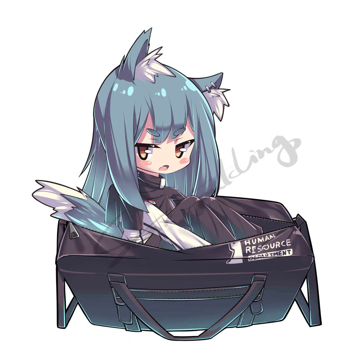 This is a pixiv picture whose title is 德克萨斯.