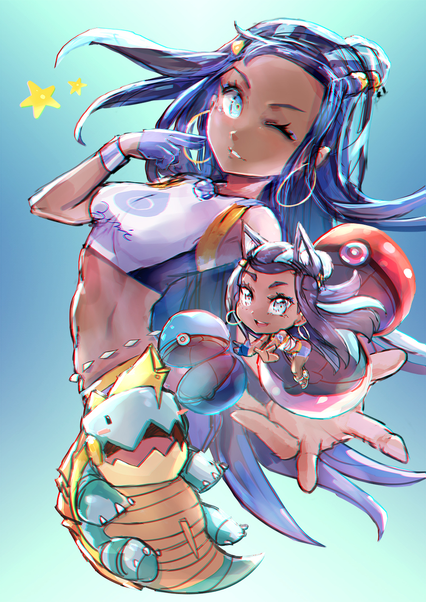 This is a pixiv picture whose title is Nessa & Dreadnaw.