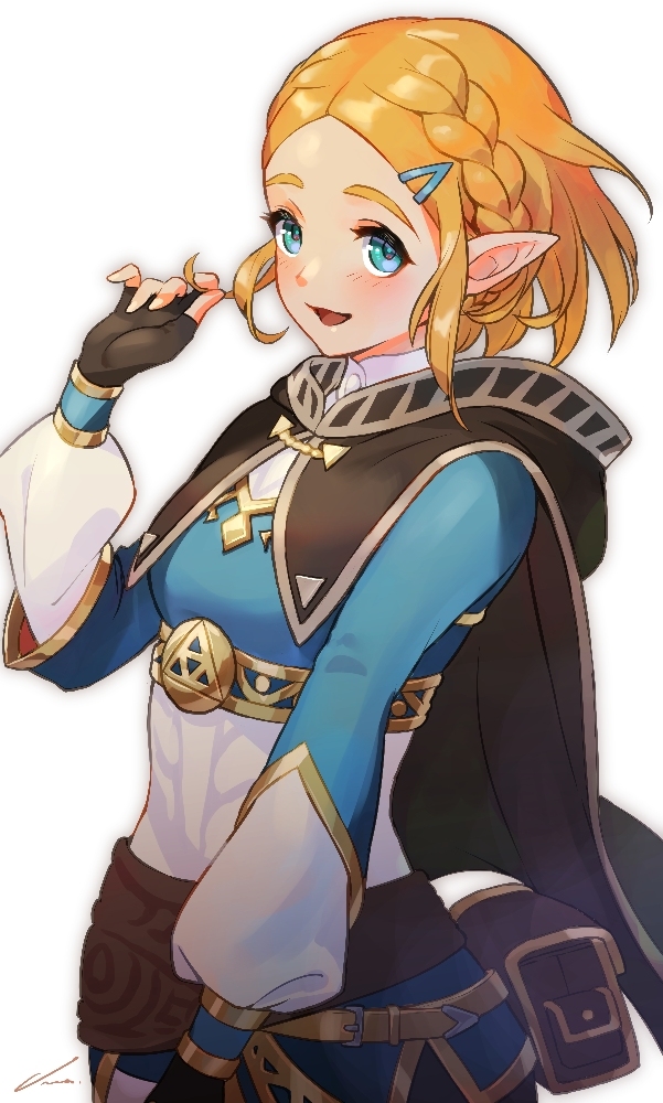 This is a pixiv picture whose title is ボブヘアゼルダ姫.