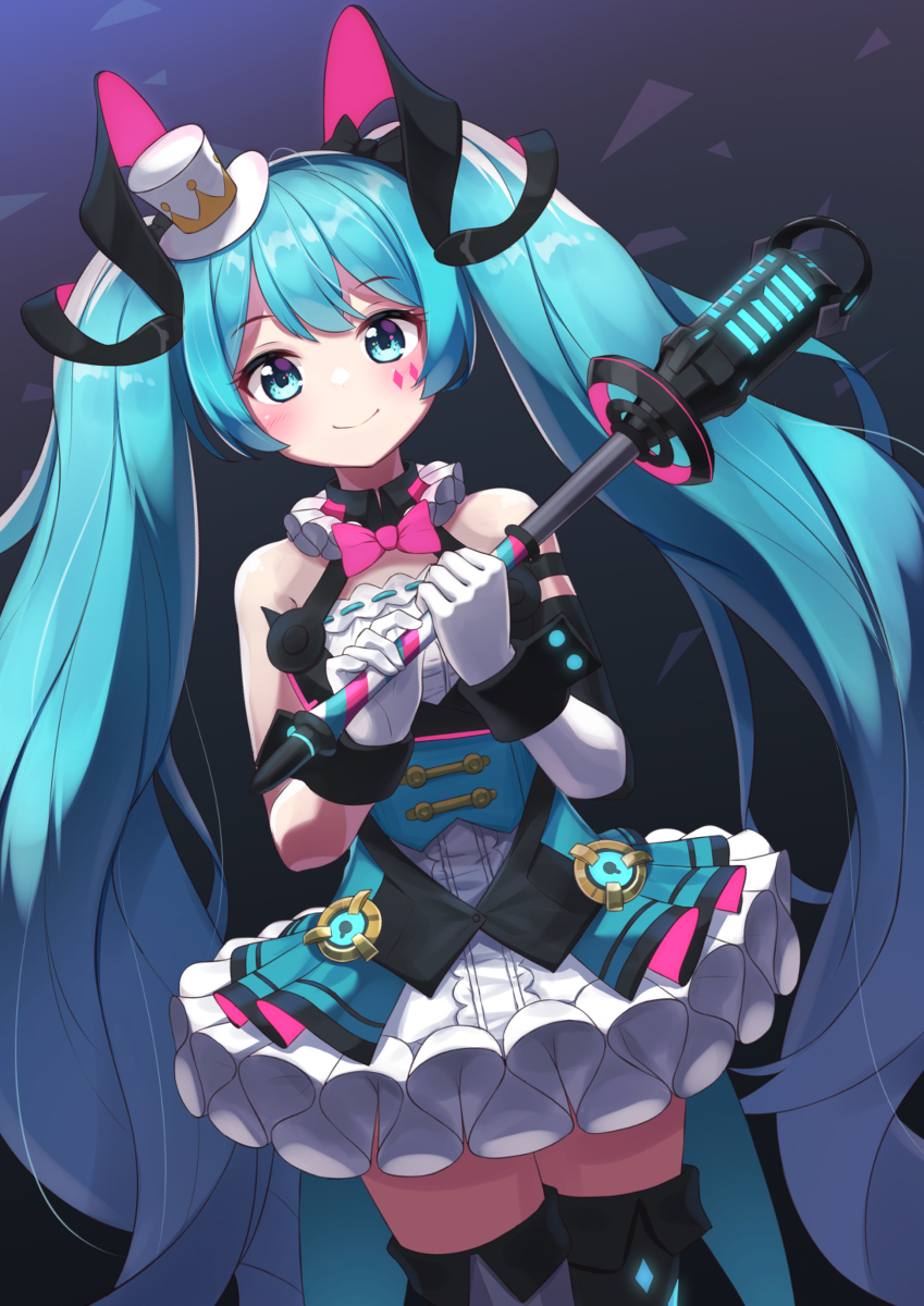 This is a pixiv picture whose title is 初音ミク.