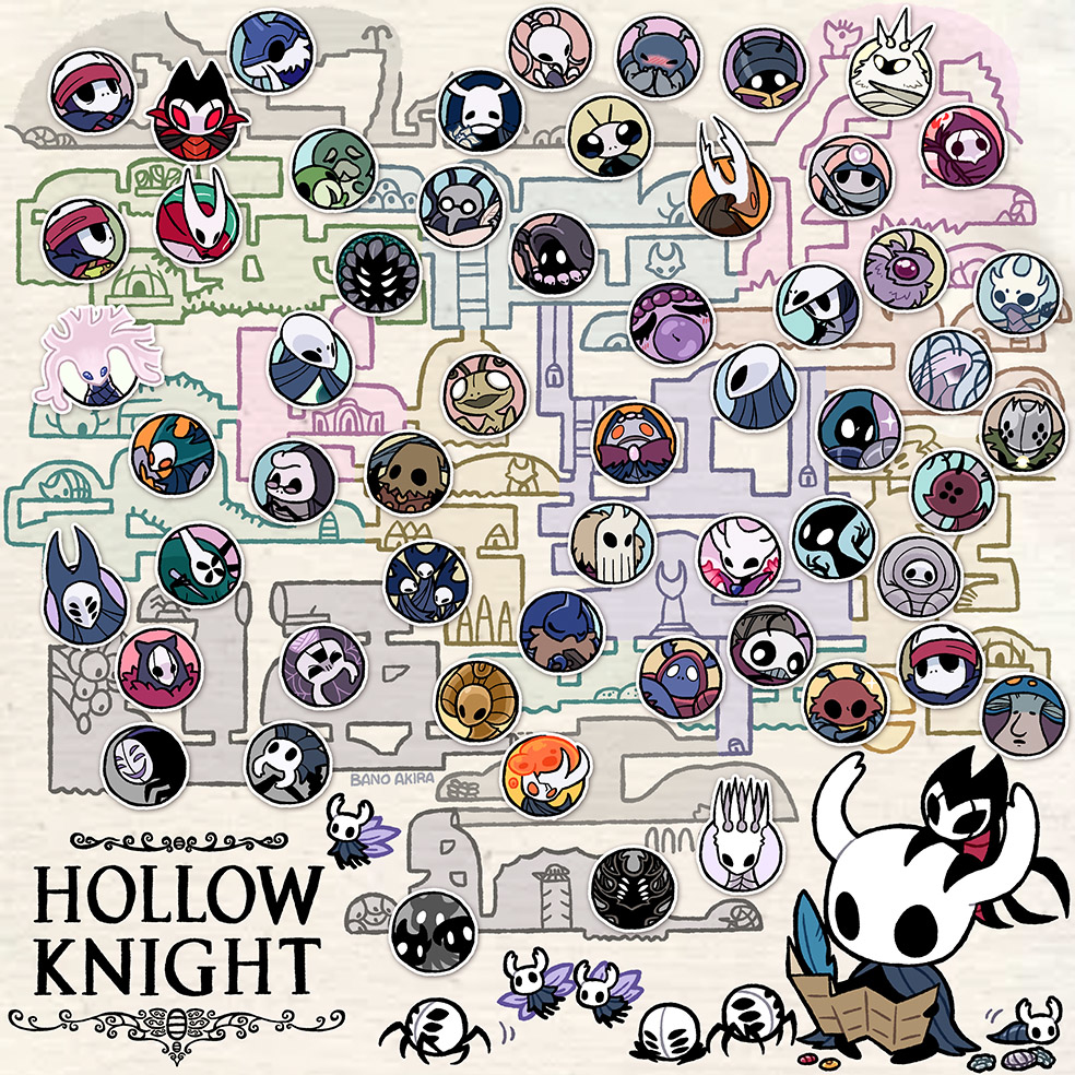 This is a pixiv picture whose title is HollowKnight らくがき詰め #2.