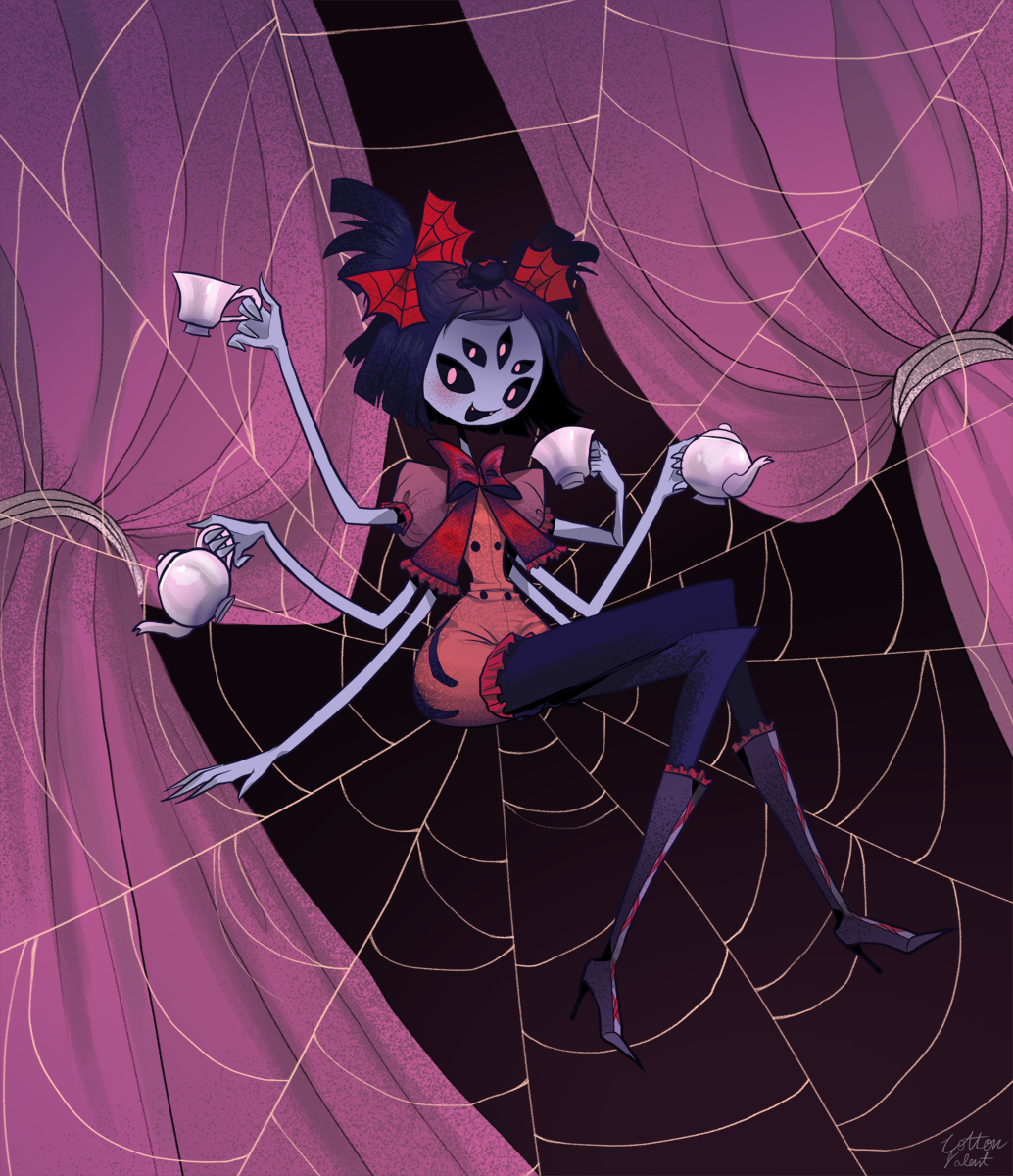 This is a pixiv picture whose title is Muffet🕸.