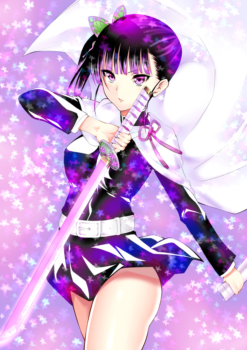 This is a pixiv picture whose title is カナヲの刃.