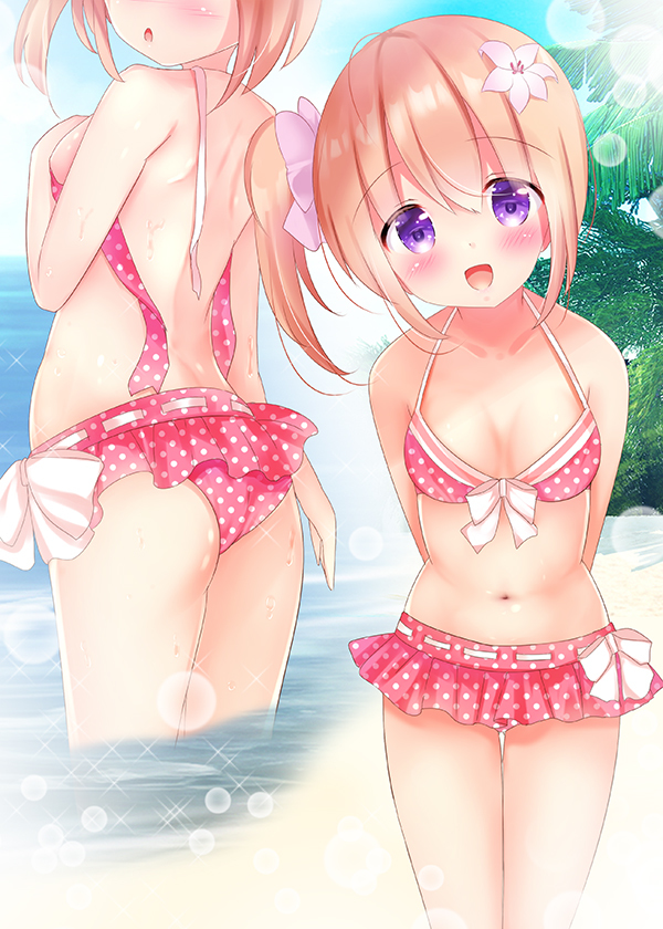 This is a pixiv picture whose title is 水着ココアちゃんとおデート♥.