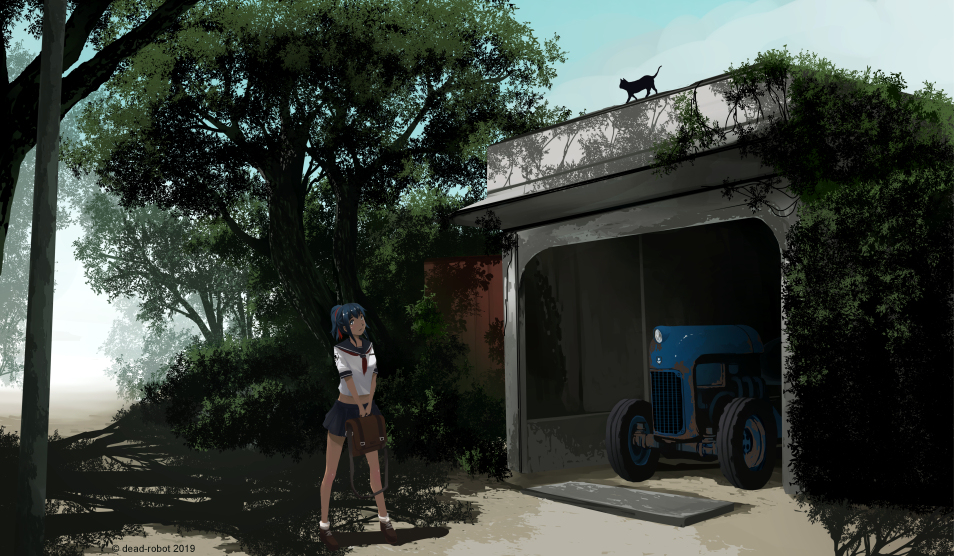 This is a pixiv picture whose title is garage.