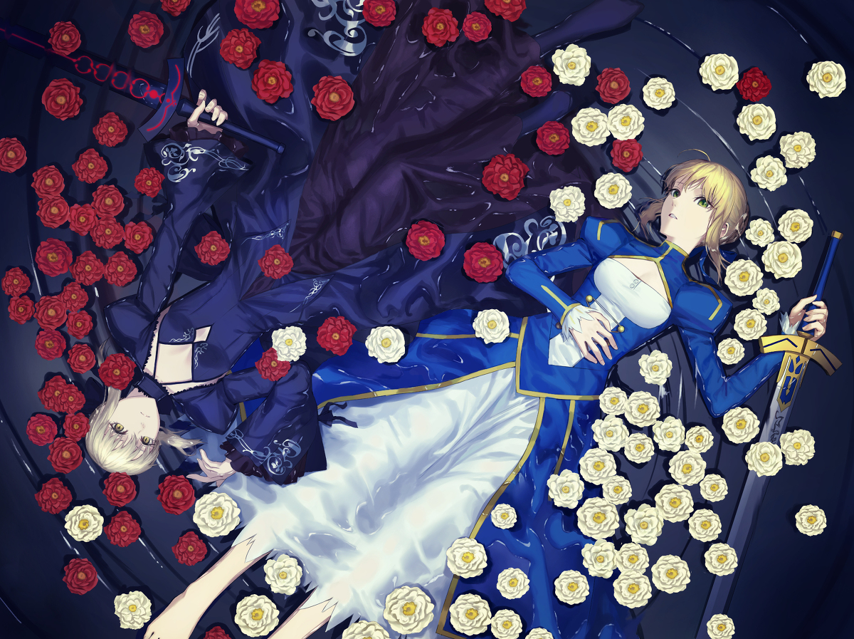 This is a pixiv picture whose title is 剣.