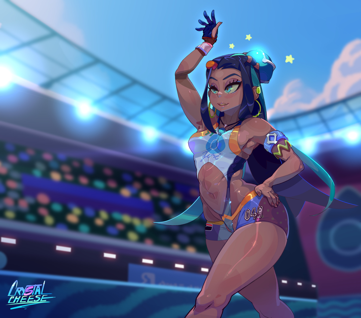 This is a pixiv picture whose title is Nessa wins!.