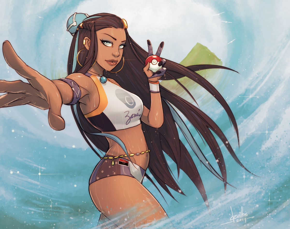 This is a pixiv picture whose title is Nessa (Pokemon).