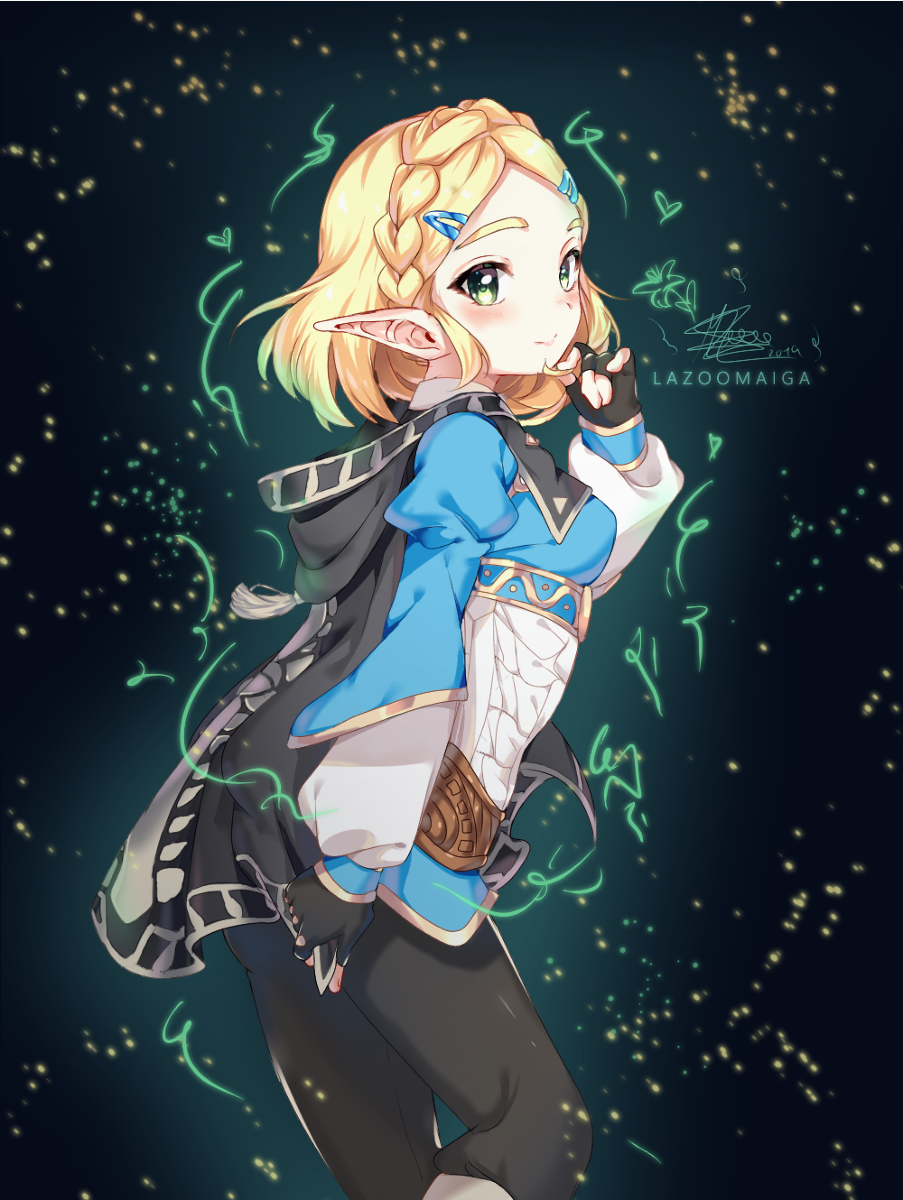 This is a pixiv picture whose title is New breath of zelda 💙🍃.