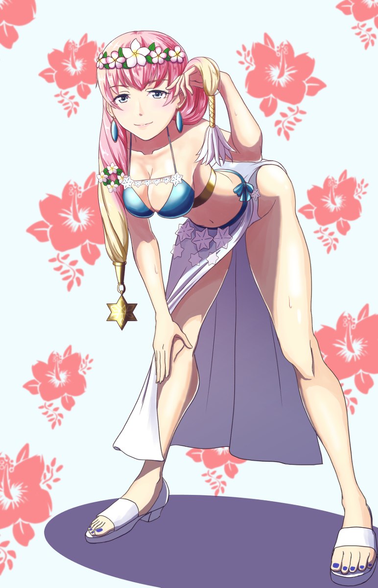 This is a pixiv picture whose title is 水着スリーズ.