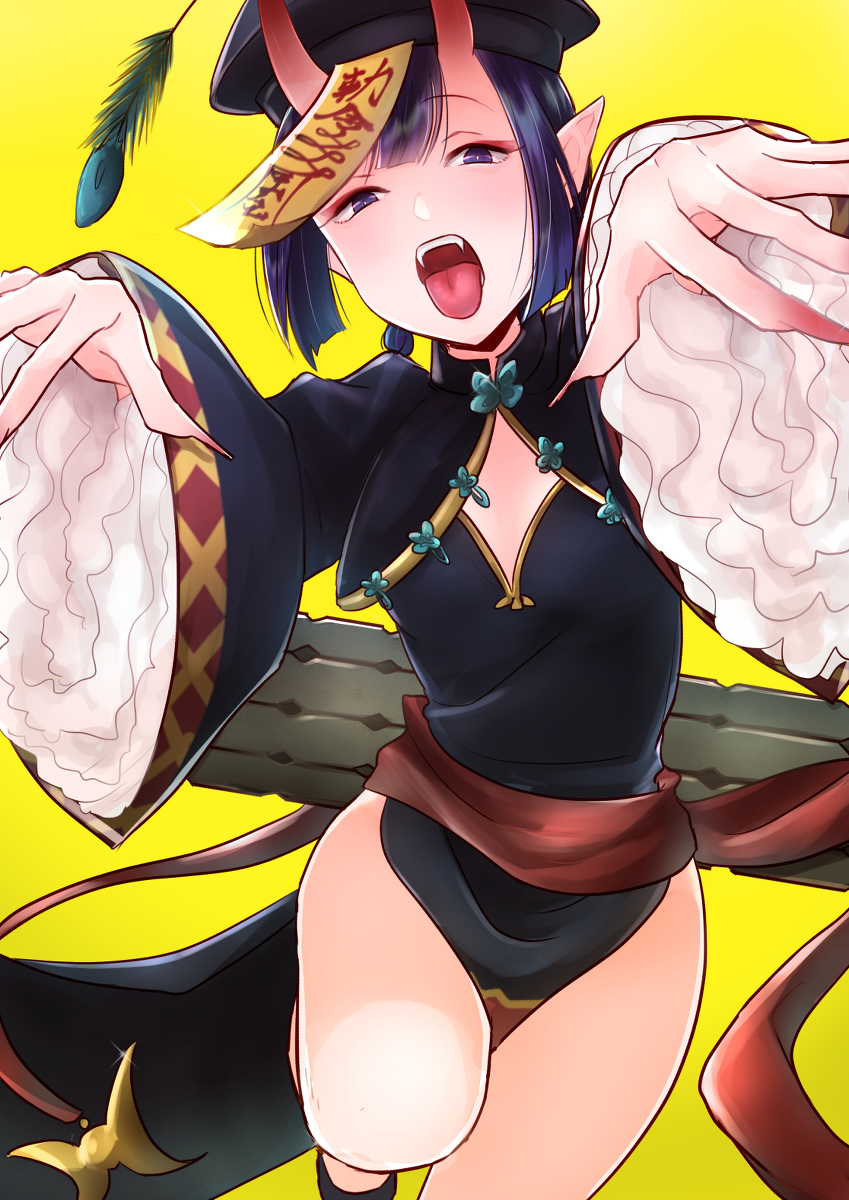This is a pixiv picture whose title is キョンシー酒呑.