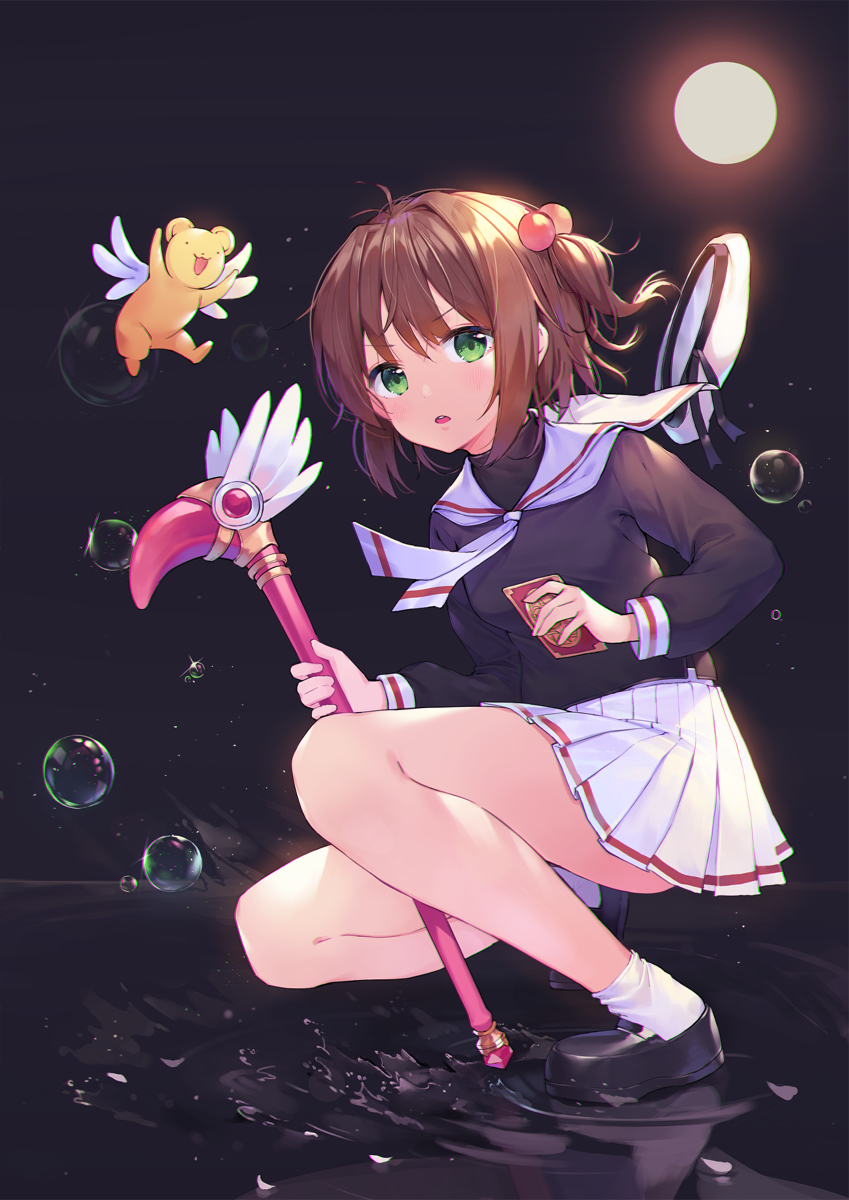 This is a pixiv picture whose title is 月とさくら.