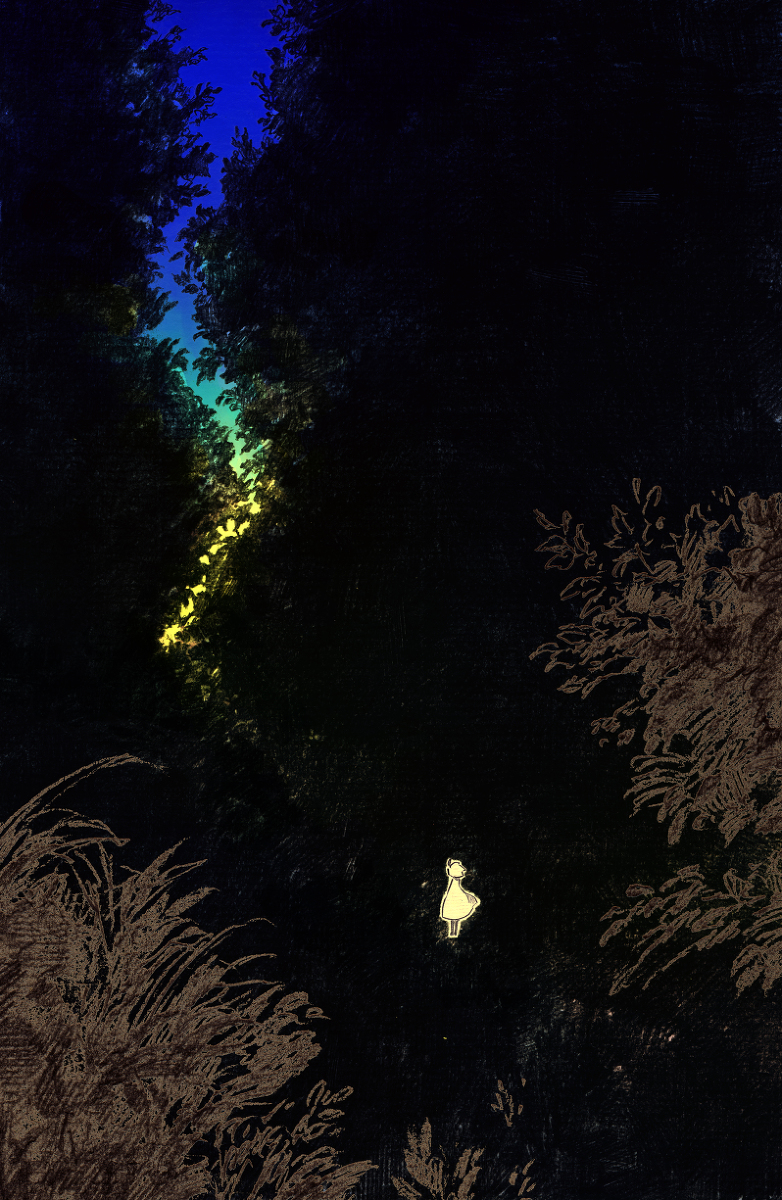 This is a pixiv picture whose title is 夜に朝をみる.