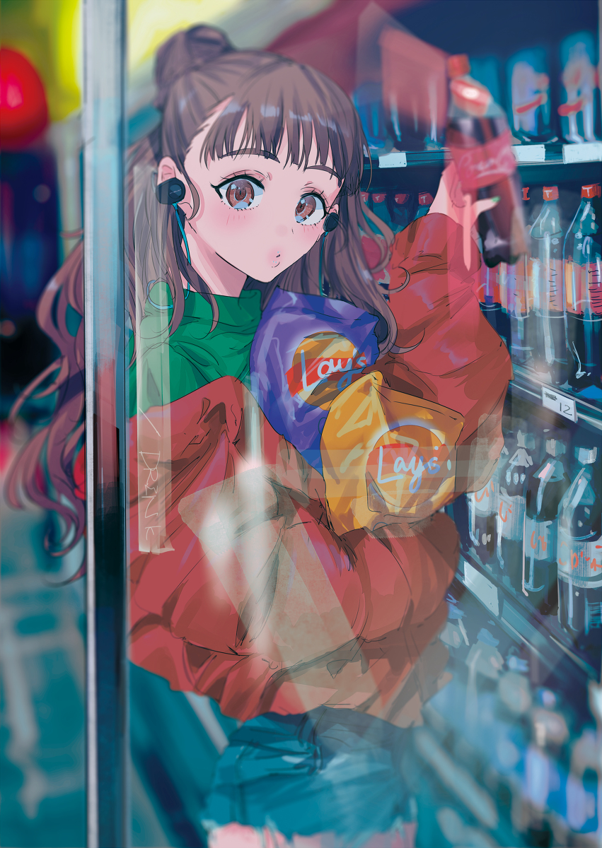 This is a pixiv picture whose title is convenience store.