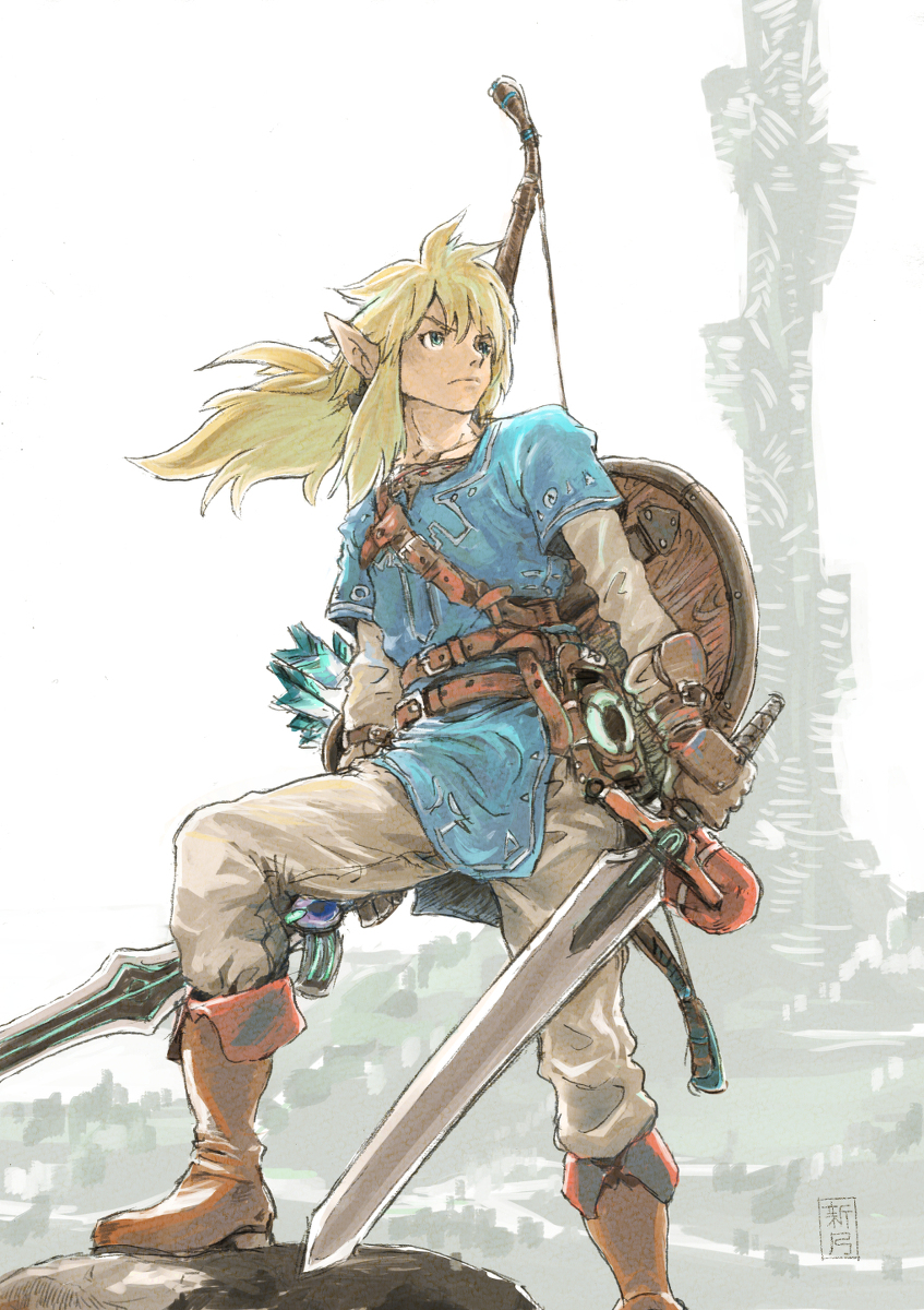 This is a pixiv picture whose title is 視線の先へ.