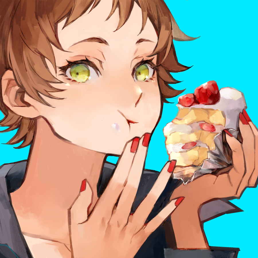 This is a pixiv picture whose title is 🍰.