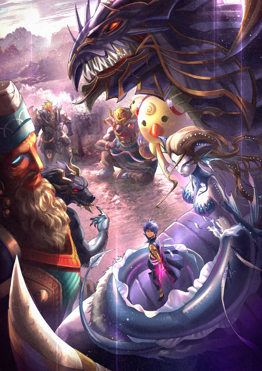 This is a pixiv picture whose title is 魔を統べるもの.