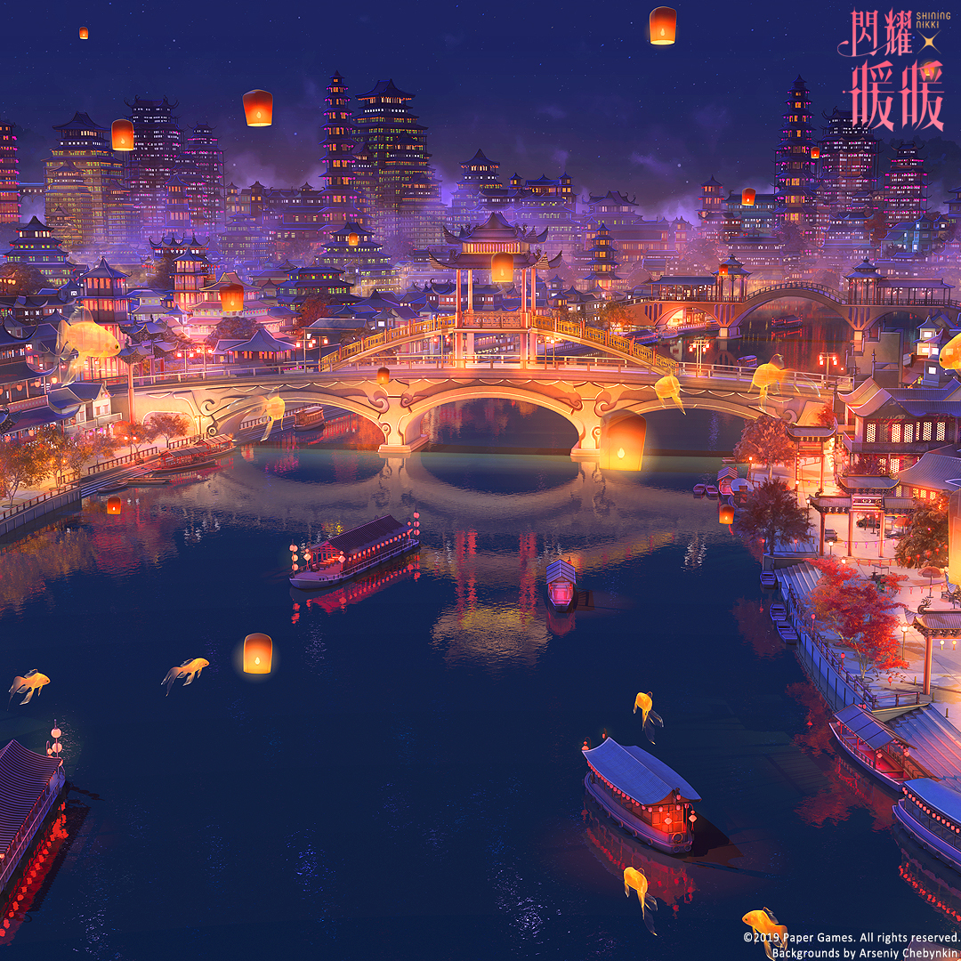 This is a pixiv picture whose title is Romantic city.