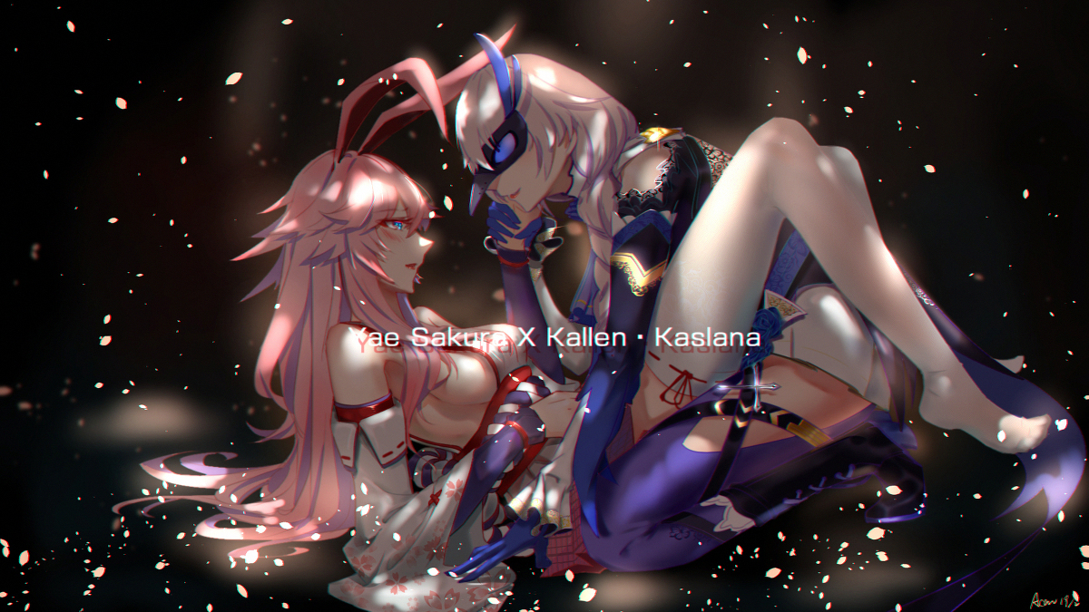 This is a pixiv picture whose title is YaesakuraXKallen.