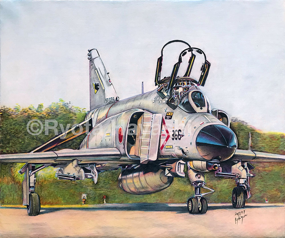 This is a pixiv picture whose title is 一飛入魂！F-4EJ改.