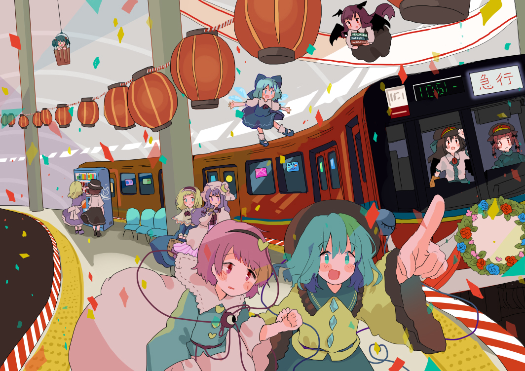 This is a pixiv picture whose title is 幻想メトロ.