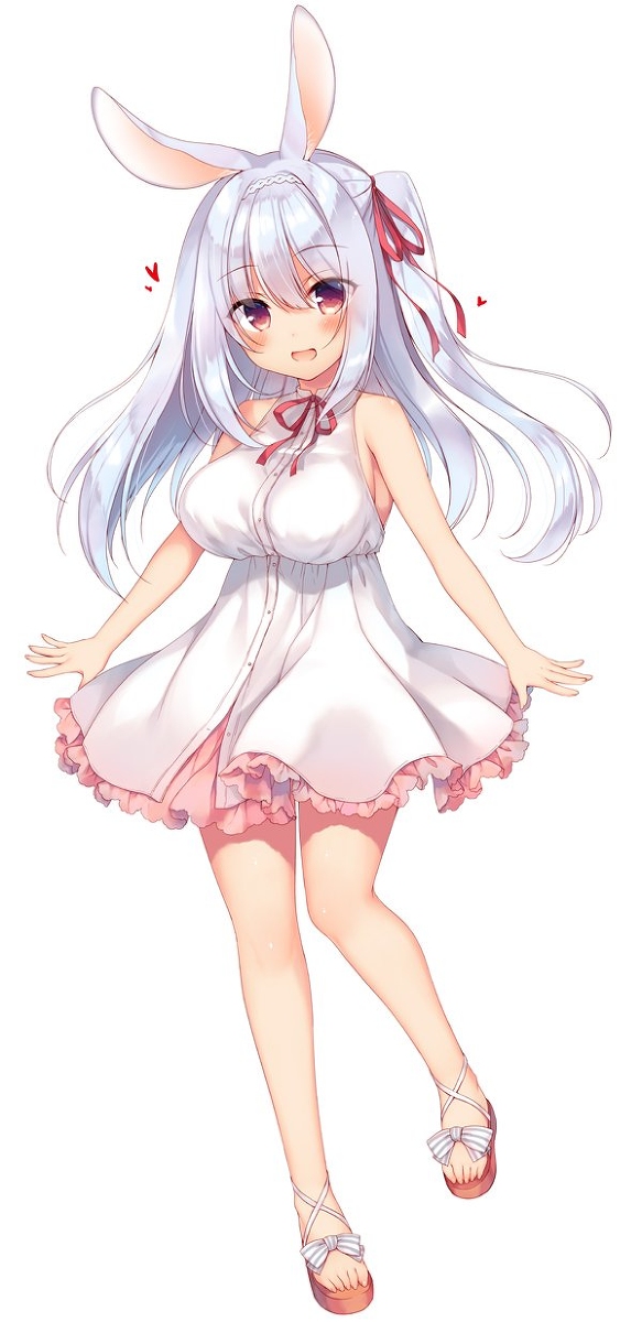 This is a pixiv picture whose title is ろりきょぬーうさちゃん.