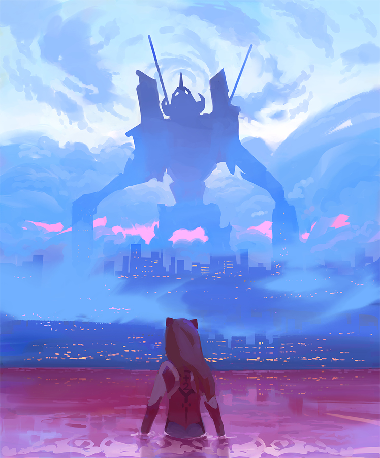 This is a pixiv picture whose title is The End of Evangelion.