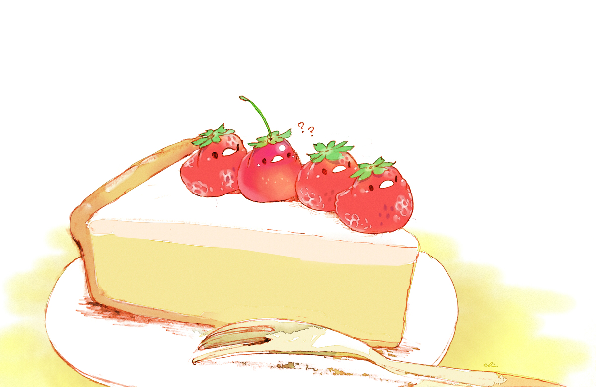 This is a pixiv picture whose title is いちごケーキ.