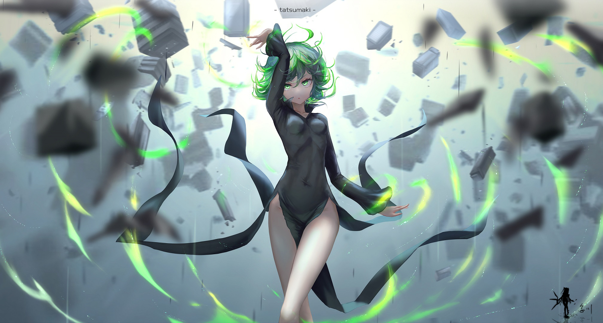 This is a pixiv picture whose title is 戦慄のタツマキ.