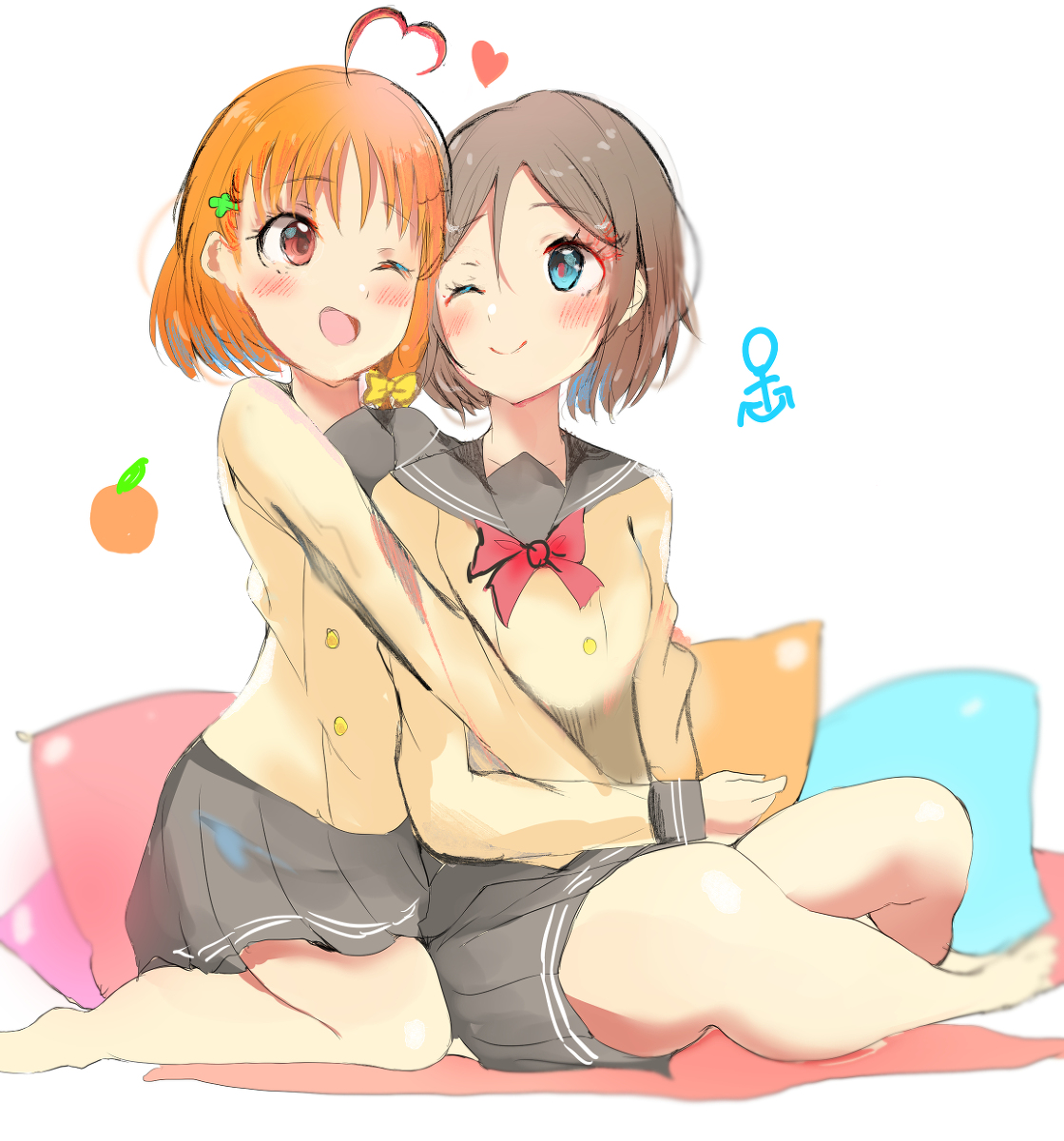 This is a pixiv picture whose title is ラブラブしてるようちか.