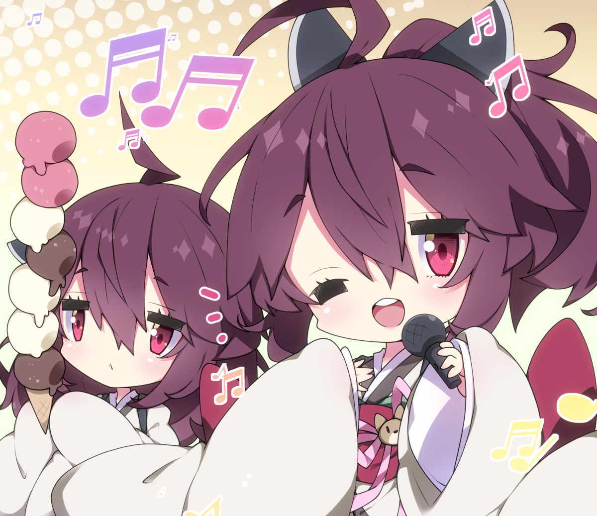 This is a pixiv picture whose title is ■支援絵（双子きりたんがインディーズ系スマホアプリで遊ぶだけ）.