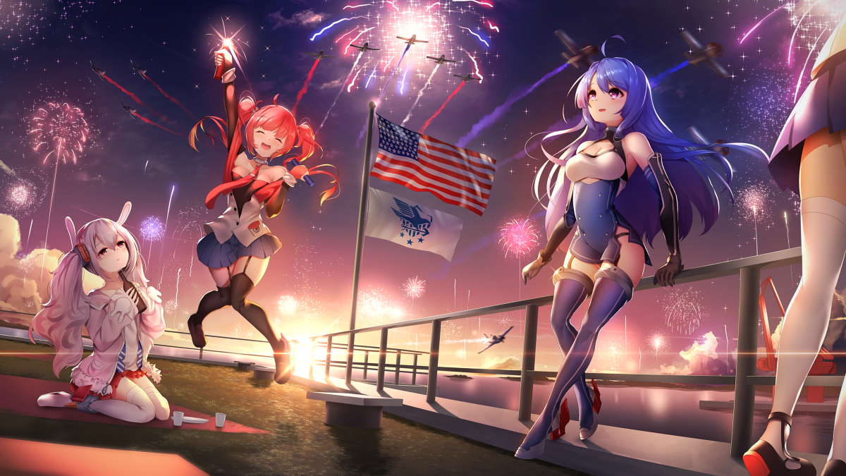 This is a pixiv picture whose title is Independence Day.