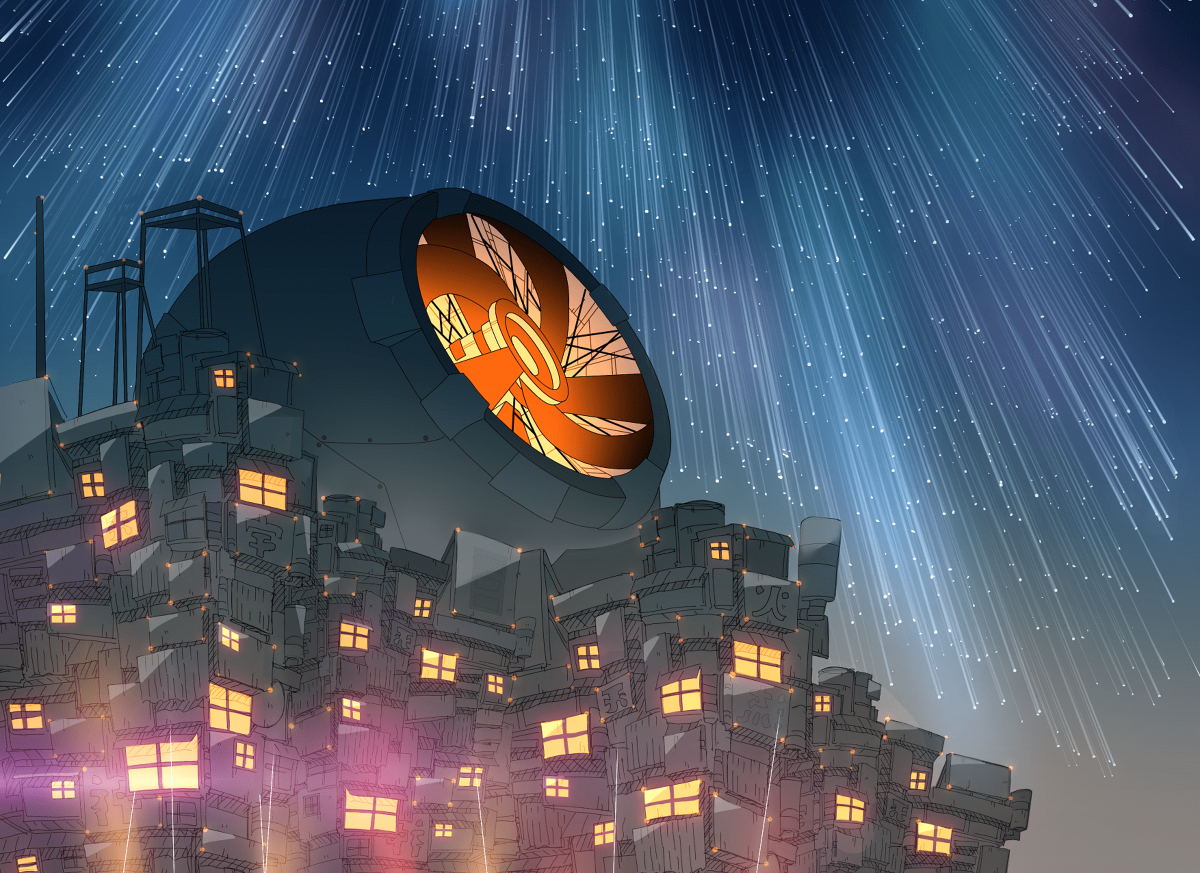 This is a pixiv picture whose title is 展望を望む.