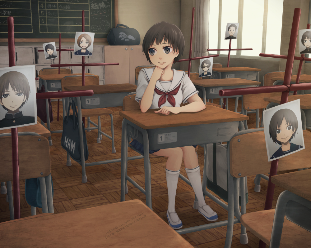This is a pixiv picture whose title is みんな、演じてる.