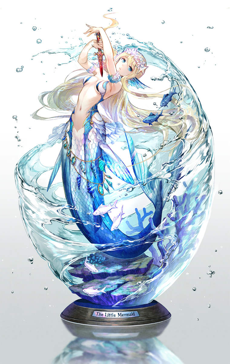 This is a pixiv picture whose title is 人魚姫.