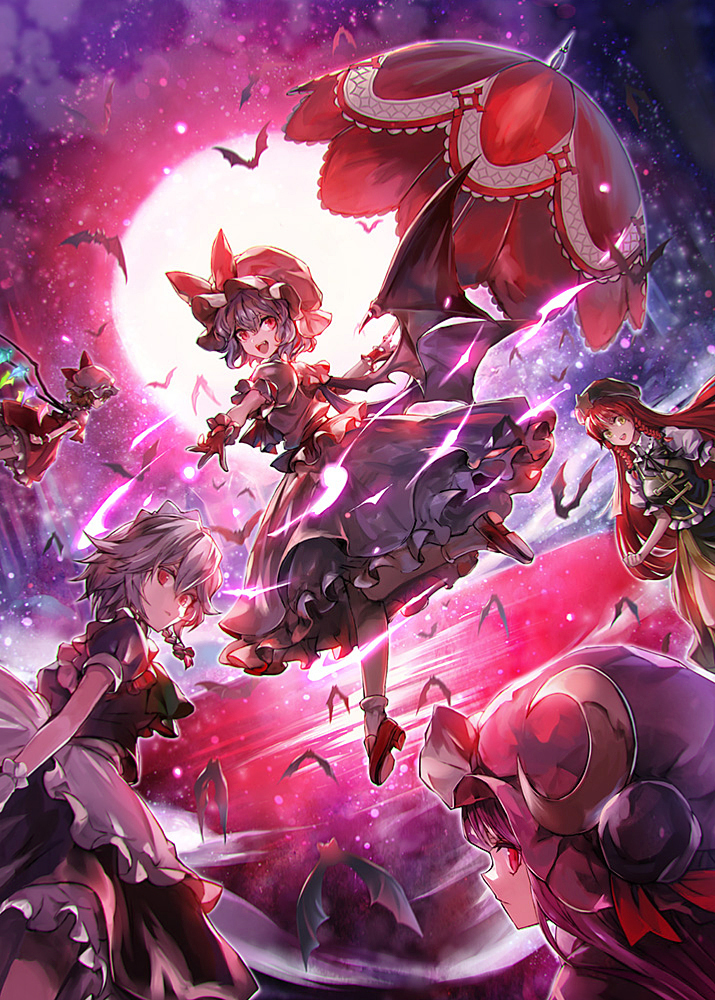 This is a pixiv picture whose title is 紅魔祭.
