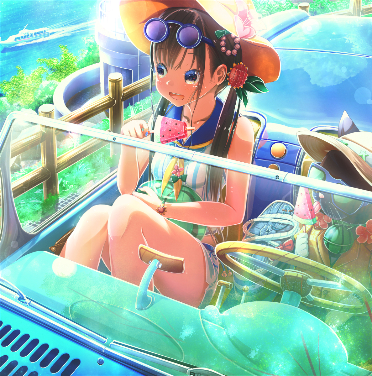 This is a pixiv picture whose title is 今年はどこへ行こうかなぁ.