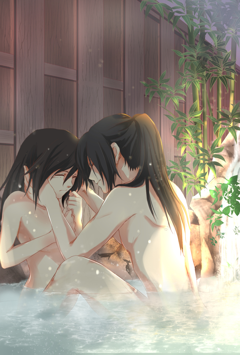 This is a pixiv picture whose title is 温泉.