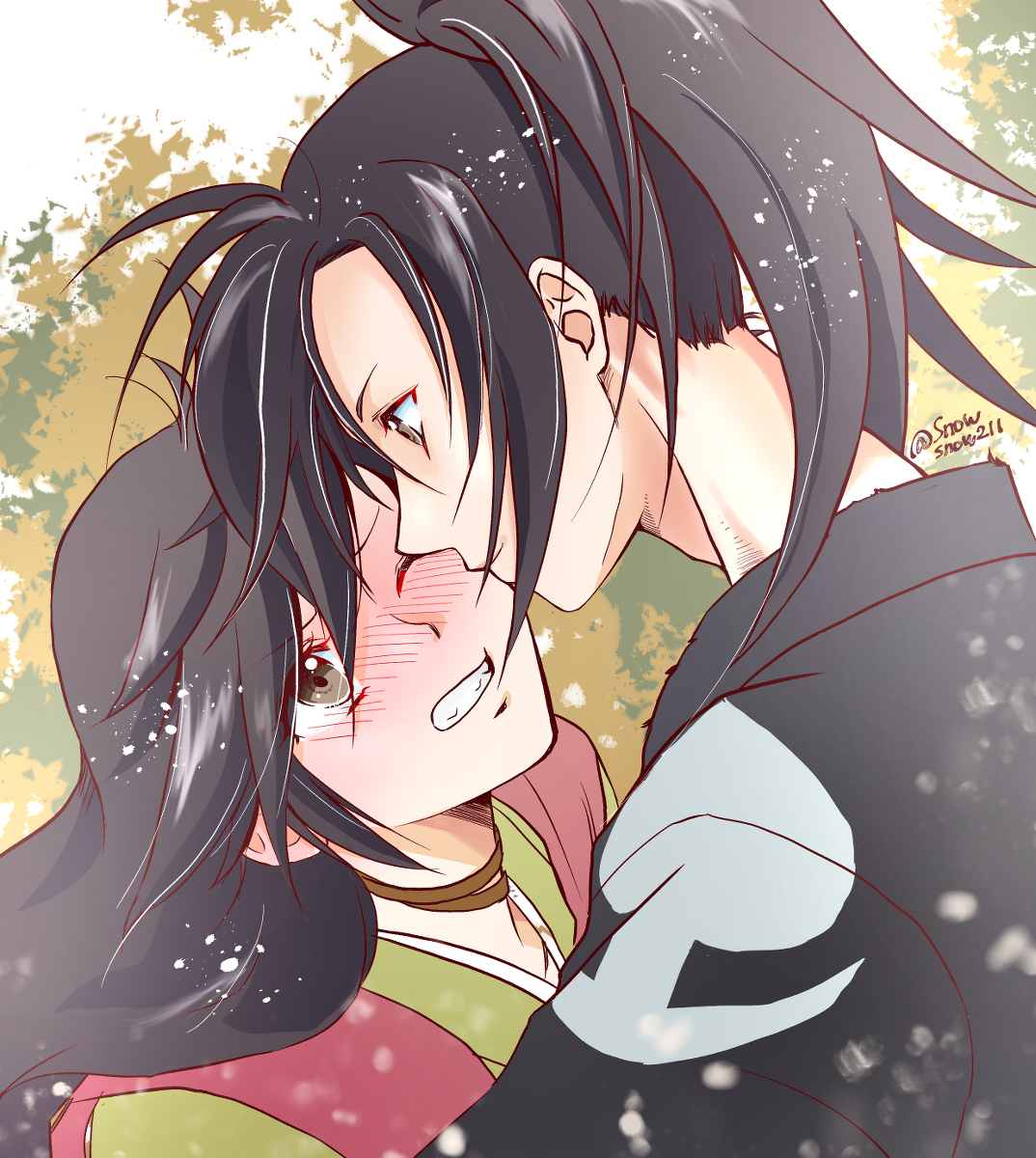 This is a pixiv picture whose title is どろろと百鬼丸.