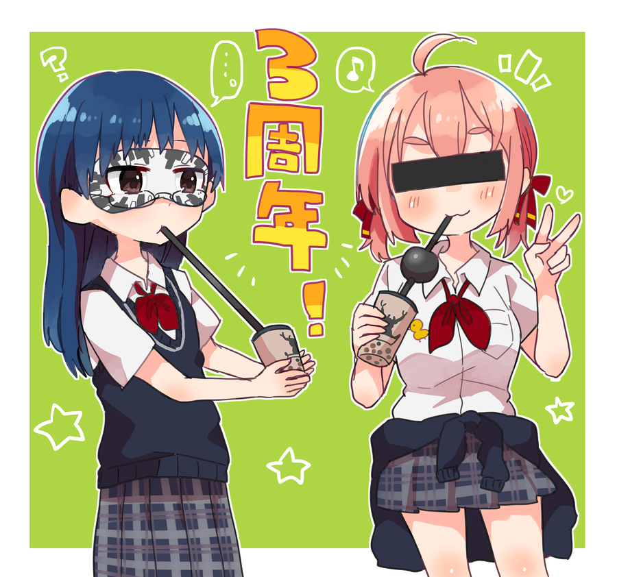 This is a pixiv picture whose title is 匿名ラジオ.