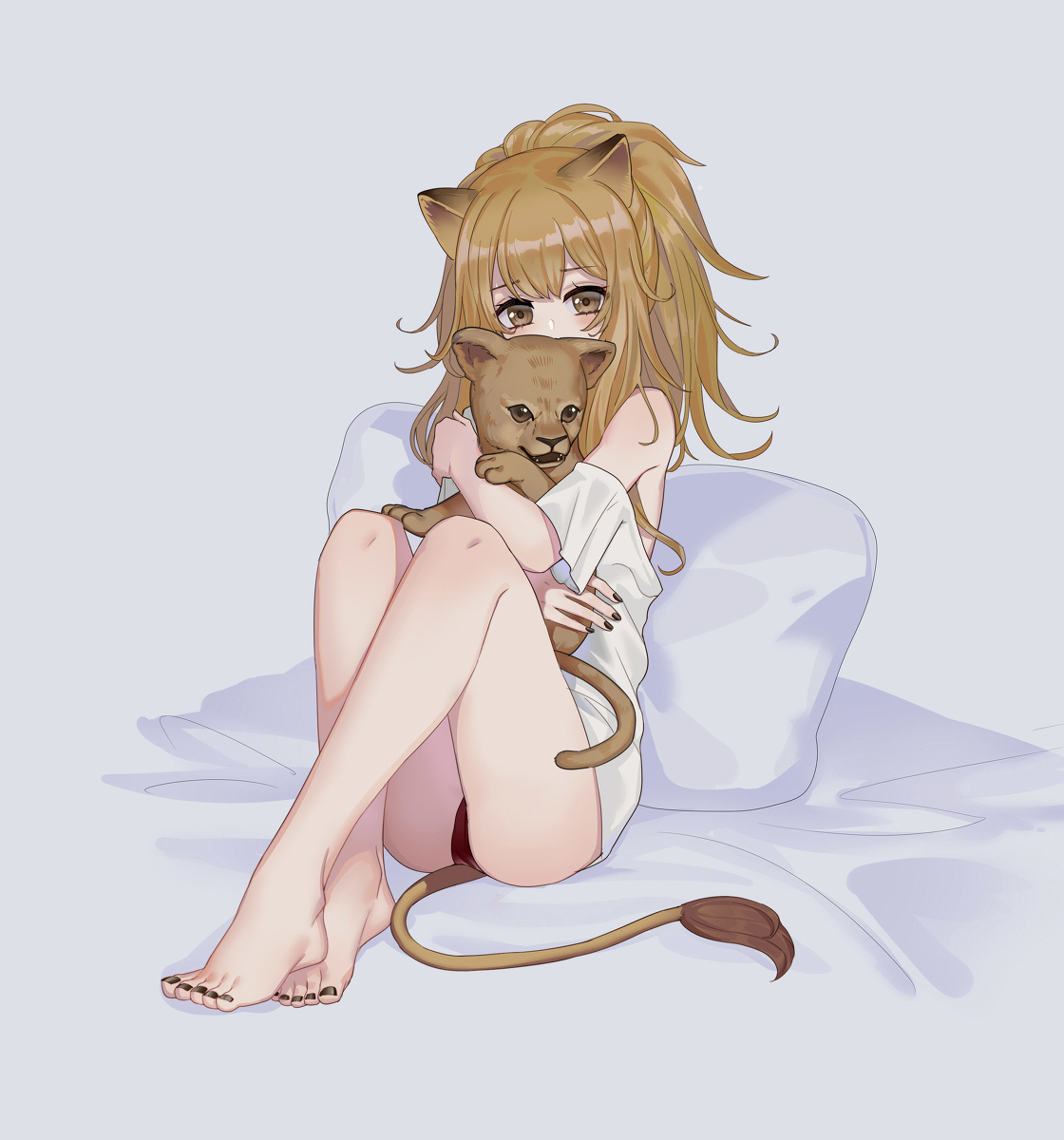 This is a pixiv picture whose title is The little lion.