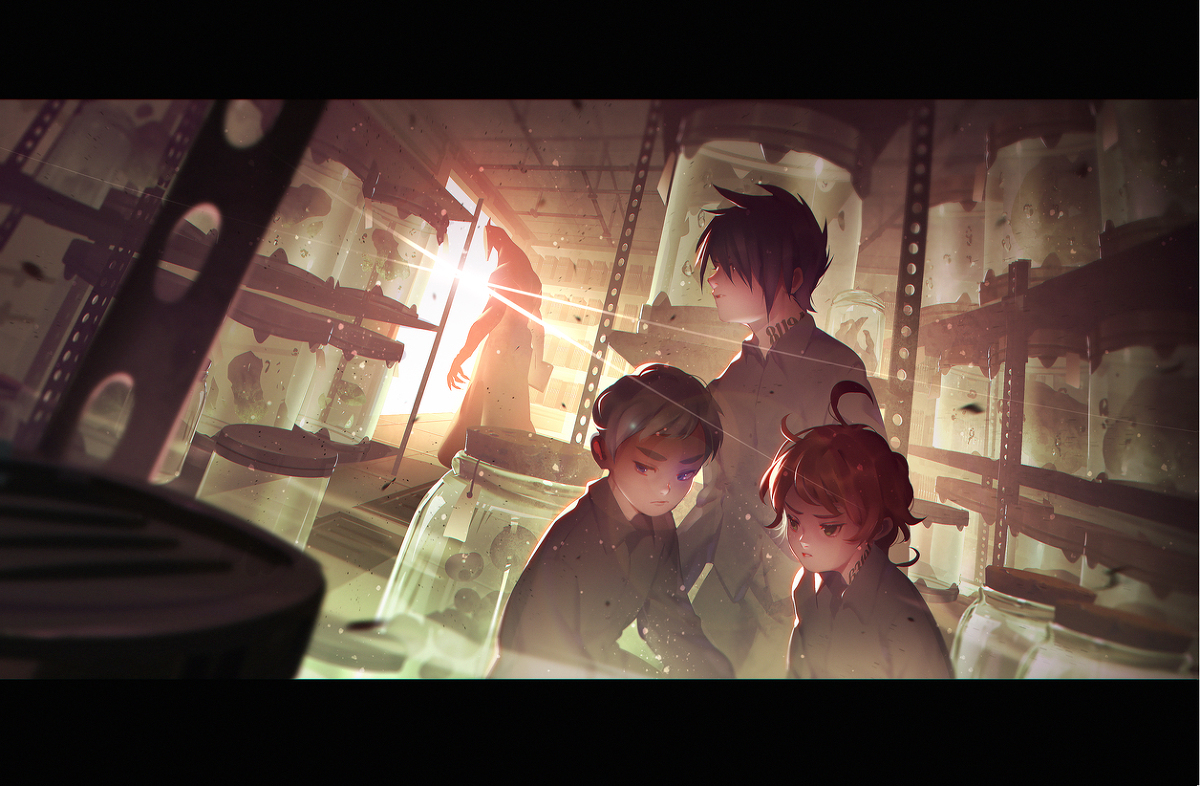 This is a pixiv picture whose title is Hide and Seek.