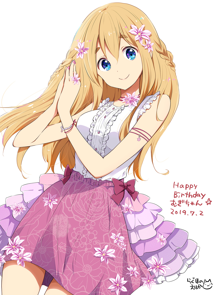 This is a pixiv picture whose title is ムギちゃん誕生日2019.