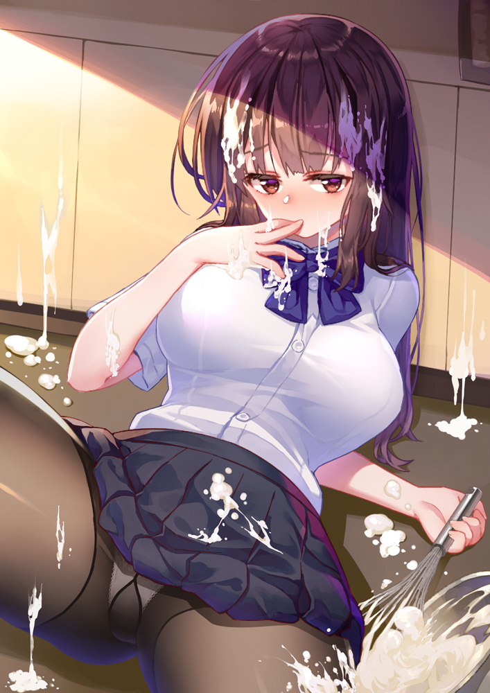 This is a pixiv picture whose title is 健全な生クリーム！！.