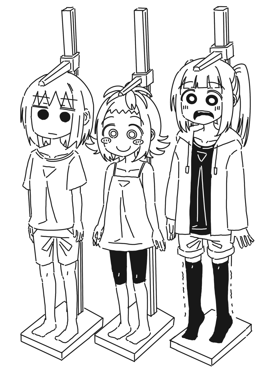 This is a pixiv picture whose title is 身長.