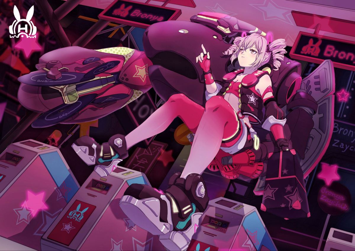 This is a pixiv picture whose title is 崩坏世界的歌姬.